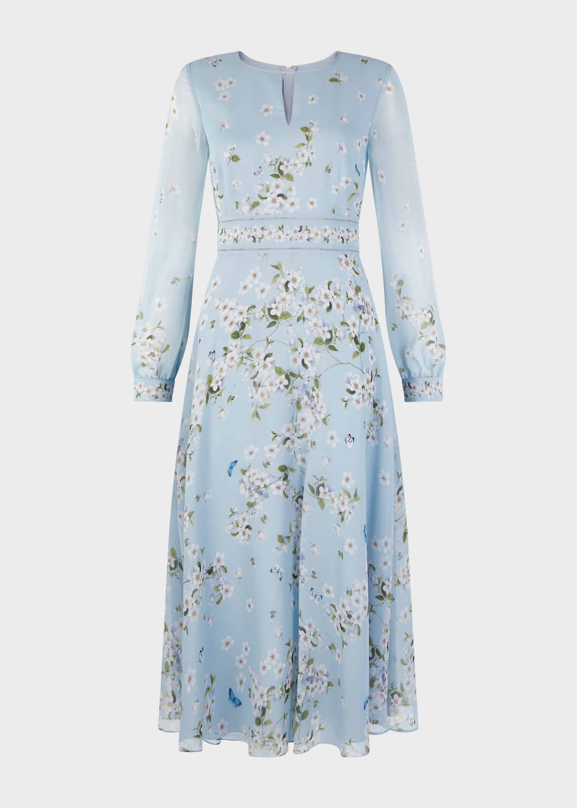 Skye Silk Floral Midi Dress | Hobbs